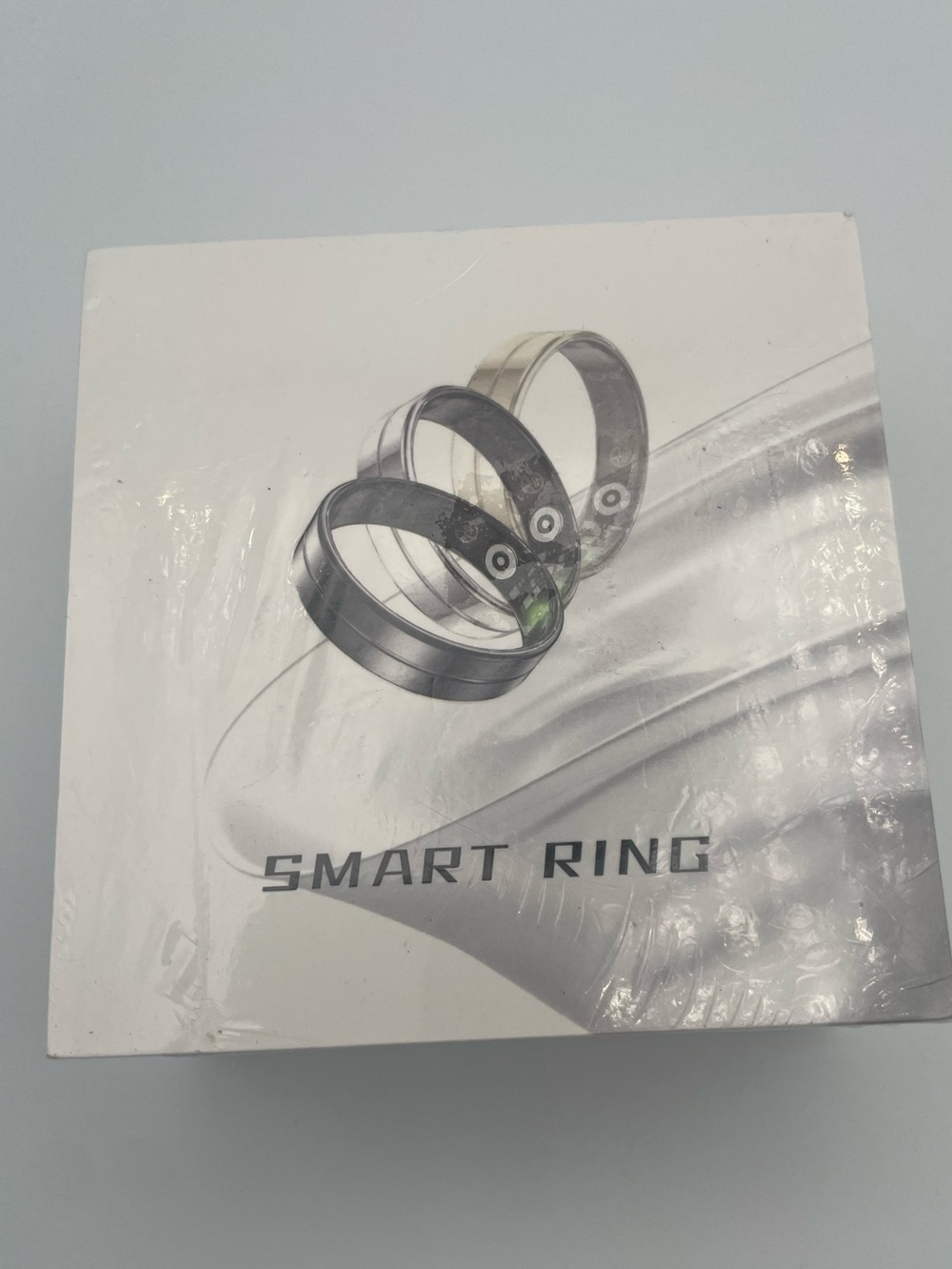 Smart Ring Wearable — Silver Size 11 Fitness & Notification Ring